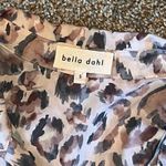 Bella Dahl  Brown/Tan Animal Print High/Low Women's Button Down.  Size Small Photo 2