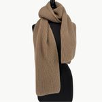 Everlane The Waffle Knit Scarf 100% Wool | RWS Certified | One Size | Camel Tan Photo 1