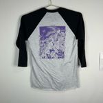 Juliana Bicycles Bike Night Shirt Women XS Raglan Tee MTB Graphic Jungle Art Gray Photo 3