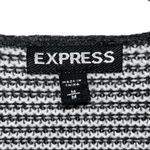 EXPRESS Black & White Knit Sweater Cardigan Stripe Design Women’s Size Medium! Photo 1