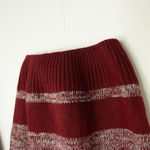 Eddie Bauer  Turtleneck Striped cotton blend‎ Sweater, Burgundy M Photo 5