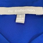 Ny Collection  blue crepe blouse women’s oversize small loose fit button up top Photo 4