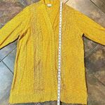 Avenue  Open Front Knit Lightweight Cardigan Yellow Sweater 22/24 Photo 5