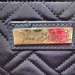 Vera Bradley  Navy Glenna Quilted Microfiber Double Strap Tote Bag Purse Travel Photo 1