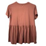 American Eagle  Women Size XS Babydoll Tiered‎ Short Sleeve Shirt Stretch Flowing Photo 1