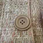 Lane Bryant Pink Peach Tan Tweed Cropped 3/4 Sleeve Blazer Jacket NWT Size 28 Photo 2