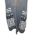 White + Warren soft alpaca jacquard longline patterned vest size XS Gray Photo 5