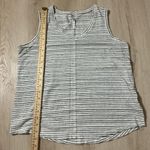 KÜHL Striped V Neck Tank Top White Blue Casual Athletic Women's Size M Size M Photo 4