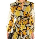 Milly  Reina Paper Peony Silk Mini Dress Size 10 Photo 0