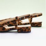 Caparros NWT C.Paravano Leopard Print Pointed Toe Slingback Flats -  EU 38.5 Photo 1