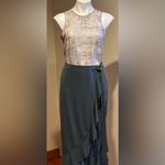 Green Envelope Los Angeles NWTS Green Ruffle Drape Wrap Look Long SideTie SZ S Photo 1