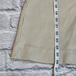 Free People Beach Ribbed Button Down Short Sleeve Henley In Cream Photo 4