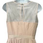 Little Mistress  Cream Red Pink Embroidered Flowers Accordion Pleat Midi Dress 6 Photo 15