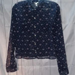 Aeropostale  sheer long sleeve florsl shirt Photo 0