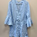 Maaji Swim Coverup Linen Dress with Drawstring Waist Size Large Photo 0
