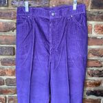 NWT Deadstock Vintage Chic by H.I.S Purple Corduroy Jeans Women's Size 33 15/16 Photo 1