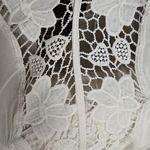 Blue Island  Beach Swim Cover-Up Dress White Lace M Photo 7