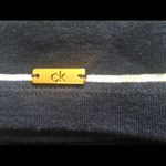 Calvin Klein short sleeve T-shirt dress dark blue with white stripes, size small Photo 3