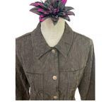 Kaktus Womens Long Sleeve Button Down Swirl Jacket Mirror Image Black Sz M Size M Photo 4