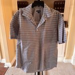 Club Room Men's Popover Striped Polo Shirt Gray Size L Photo 0