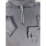 ll bean womens funnel neck sweatshirt gray small pockets thumbholes Photo 2