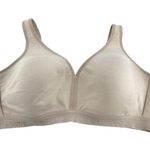 Cacique  Lightly Lined Full Coverage No-Wire T Shirt Bra Adjustable Cream 44D Photo 0