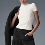 Alo Yoga Ribbed Mesmerize Short Sleeve Photo 0