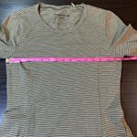 Toad&Co Women's Striped Long Sleeve Casual Organic Dress Small Green Pockets Photo 7