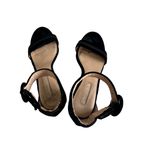Antonio Melani Black Velvet Ankle Strap Kitten Heels Sandals Size 6 Photo 7