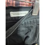 Frame  Women's Black Le Vintage Bermuda Raw Edge Denim Shorts Size 28 Photo 2