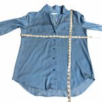 Equipment  Femme Keira Satin Button Down Top Size Medium Photo 1