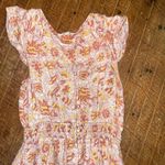 Lucky Brand  flowy boho peasant high low smocked button down dress Photo 1