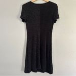 Bari Jay Black Silver Glitter Mini Dress Vintage Retro Formal Party Stretch Photo 3
