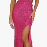 Amazon Sparkly Pink Maxi Prom Dress Photo 3