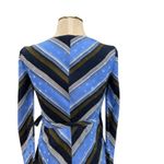 Diane Von Furstenberg Diane‎ von Furstenberg Wrap Dress Long Sleeve Woven Sussex Stripe Hydrangea 00 Photo 9