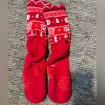 Nike Festive Red Socks with Holiday Design Photo 1