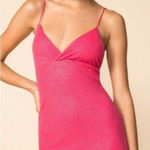 superdown Revolve  Sydney Sparkle Mini Dress in Pink sz small Photo 0