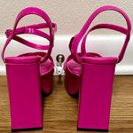 ZARA Block Heels Platform pink Sandals Photo 2