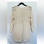 Altar'd State Cream Crochet Tunic Sweater/Mini Dress, size
M/L Photo 3