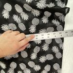 No Boundaries CoverUp Womens L Black & White Pineapple Sheer top Swim Coverup‎ no tag PTP 24" Photo 1