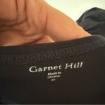 Garnet Hill Black Knit Trapeze Dress 3/4 Sleeves SZ M Photo 4