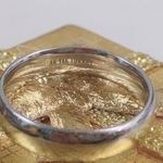 14k Turkey White Gold Wedding Band Ring Sz 5 Photo 2