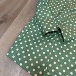 Boden Green Polka Dot Hooded Coat Size 4 Photo 7