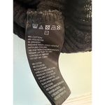 Free People Small FP Beach Boho Black Sweater Cowl Neck Light Poncho Shawl Wrap Photo 3