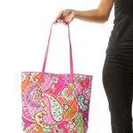 Vera Bradley Multicolor Paisley Print Tote Bag Photo 0
