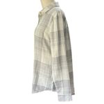 Kuhl  Women's Kamila Flannel Shirt Light Gray Plaid Button Down Size SMALL Photo 2