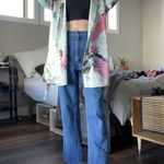 Vintage Jian Bao Gong Baby Blue Kimono Style Robe Photo 2