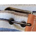 Eddie Bauer VTG Cotton Ribbon Belt Size Medium Striped 30-34 Unisex Hamptons Photo 5