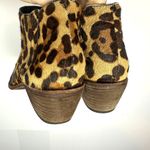 Joie  Barlow Sz US 5 Calf Hair Leopard Print Low Heel Booties Size EU 36 Photo 3