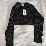 AYBL  Workout Full Sleeve Crop Top NWT Photo 3